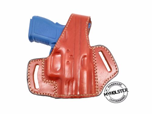 OWB Thumb Break Leather Belt Holster for Springfield Armory XD .40 S&W 3" Sub-C - Picture 2 of 4