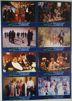 Der Sinn des Lebens MONTY PYTHON Kino Aushangfotos LOBBY CARDS 8x A4 