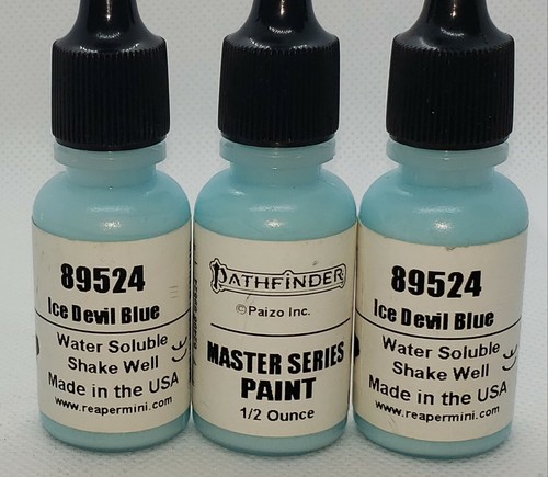 Reaper Master Paint Series Pathfinder Color 89524 Ice Devil Blue - Picture 2 of 4
