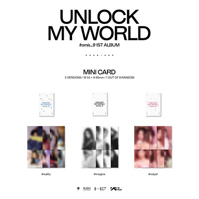 FROMIS_9 1st Album Unlock My World #reality Ver CD+Book+Card+