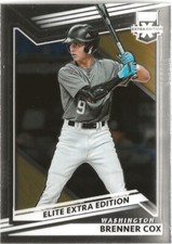 2022 Panini Elite Optic Brenner Cox RC Rookie Washington Nationals