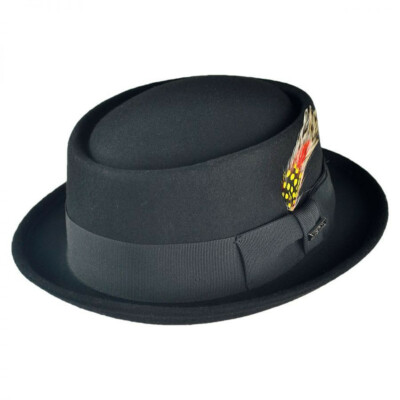 Jaxon Hats Wool Felt Pork Pie Hat