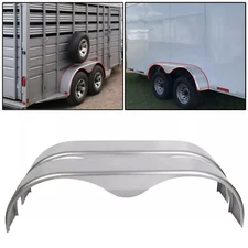 Pair of Plate Tandem Axle Trailer Fenders w/Teardrop 9" x 66" x 18" Steel