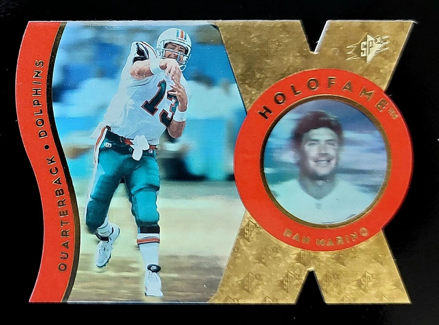 1997 SPx HoloFame Dan Marino Die Cut Dolphins