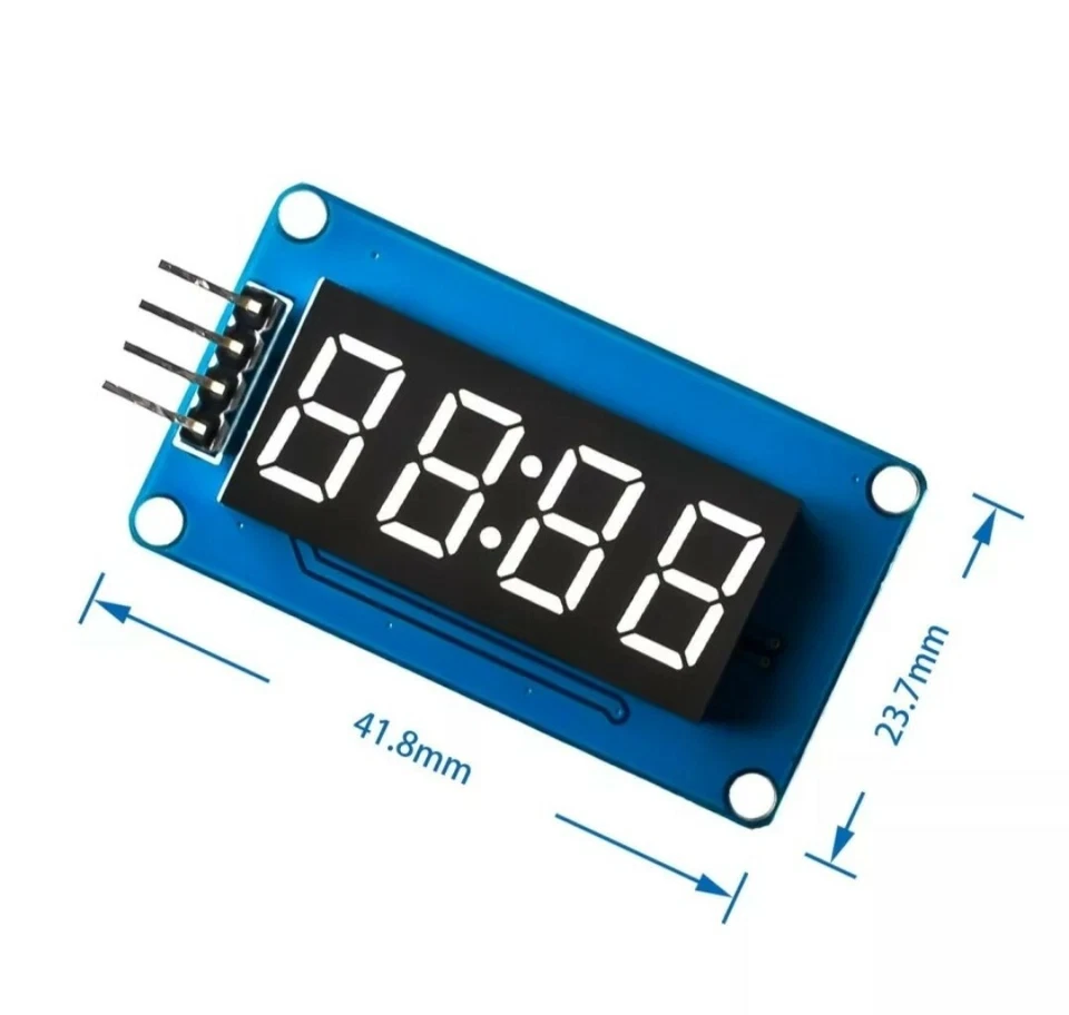 TM1637 4 Bit Digital Segment Anzeige Modul 4 Ziffern LED Display Clock Arduino - Bild 3 von 3