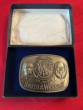 VTG Smith  Wesson Belt Buckle 1977 125th Anniversary Model 610 In Box