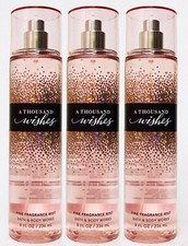 3 Bath Body Works A THOUSAND WISHES Fine Fragrance Mist Body Spray 8 oz