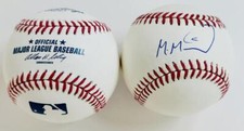MANUEL MARGOT SIGNED OMLB BASEBALL SAN DIEGO PADRES TAMPA BAY RAYS AUTOGRAPH J3