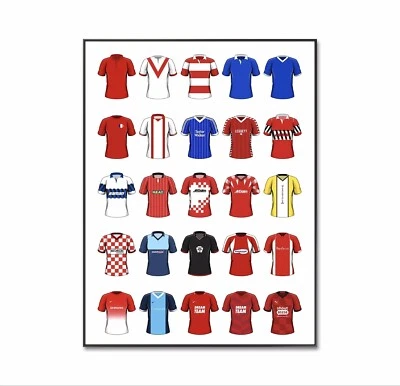 ADIDAS Leyton Orient Football Shirt, Leyton Orient Football Poster, Retro Top, A4Print