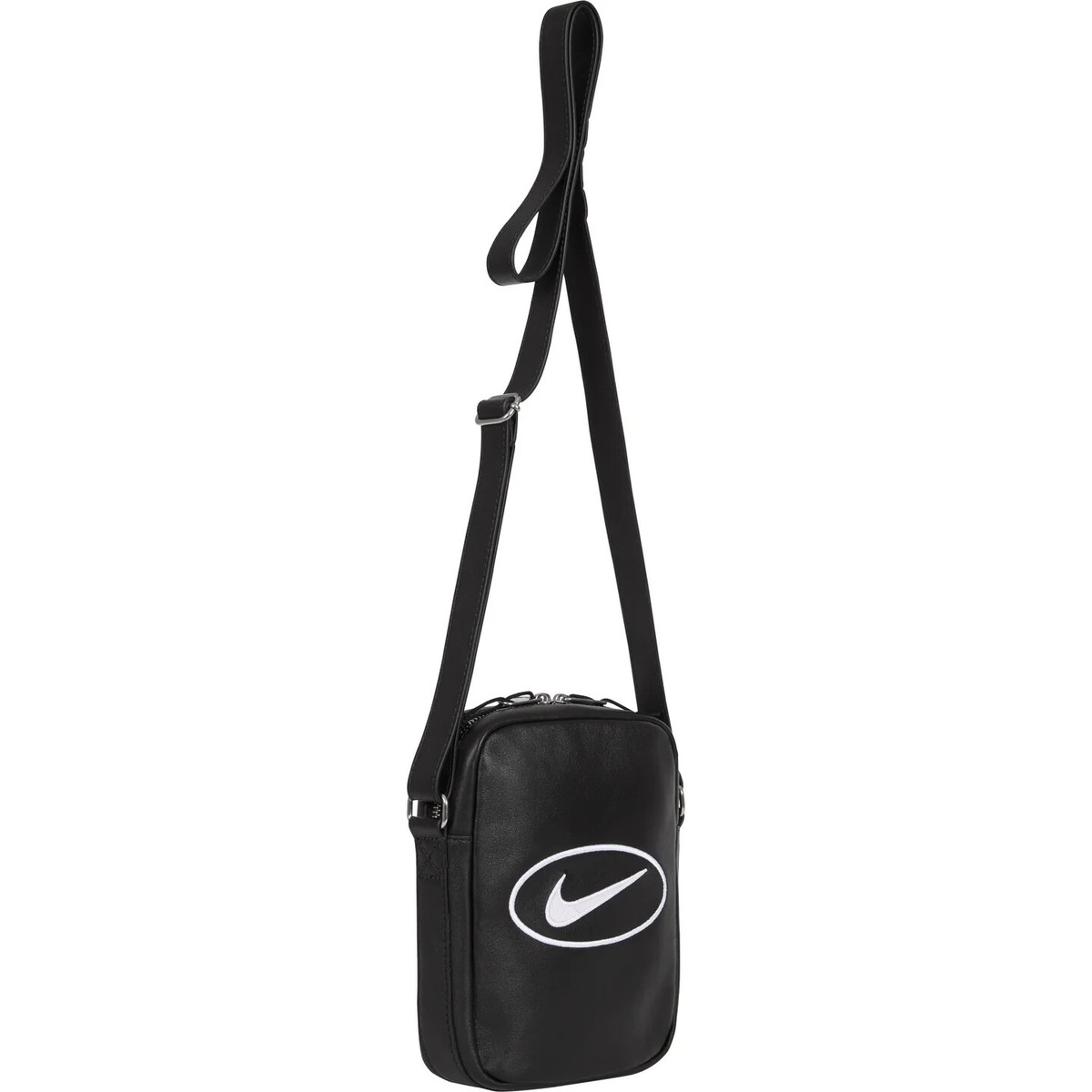 Supreme Nike New Leather Shoulder Bag Black 100% Authentic Supreme Nike New Leather Shoulder Bag Black 100% Authentic