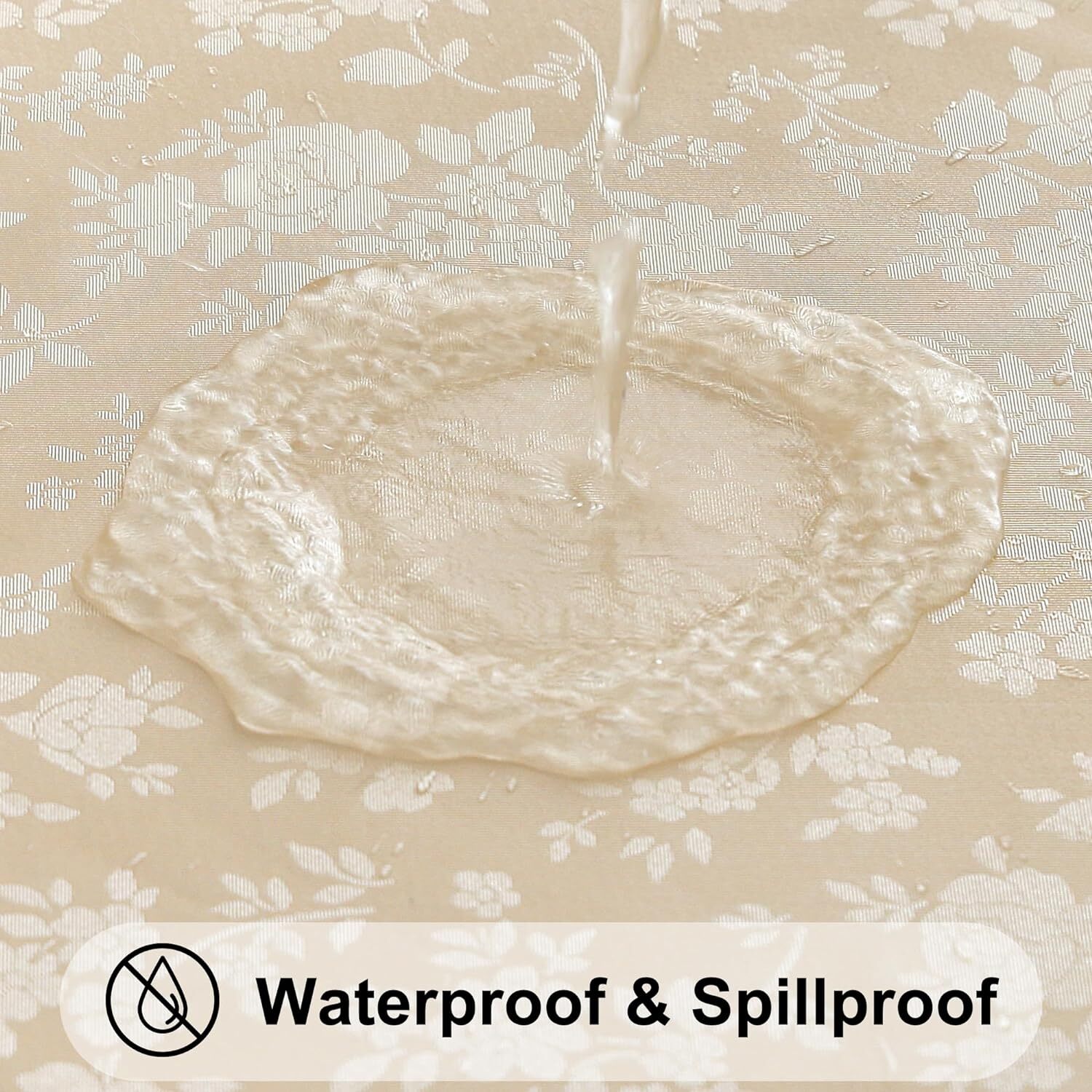 Vinyl Table Cover Tablecloth Waterproof Protector Rectangle Heavy Duty 60 X 84