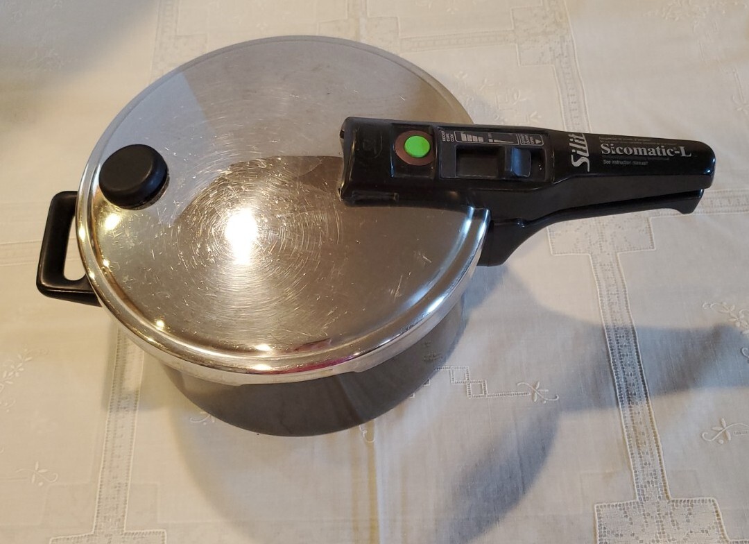 Silit Pressure Cooker Sicomatic-L 5 Qt Made in Germany Black