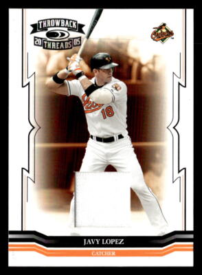 2005 Donruss Throwback Threads #18 Javy Lopez Material