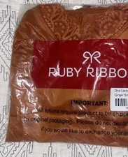 RUBY RIBBON DIVA LACE CAMI #1949 NEW!