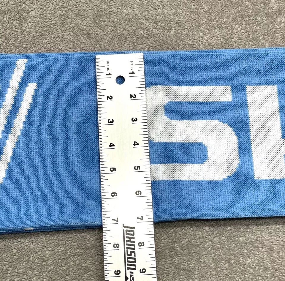 Bufanda Shimano Ride Ciclismo Ciclocross Azul Cielo Ártico Blanco Flecos 64” Largo Foto 3 de 4