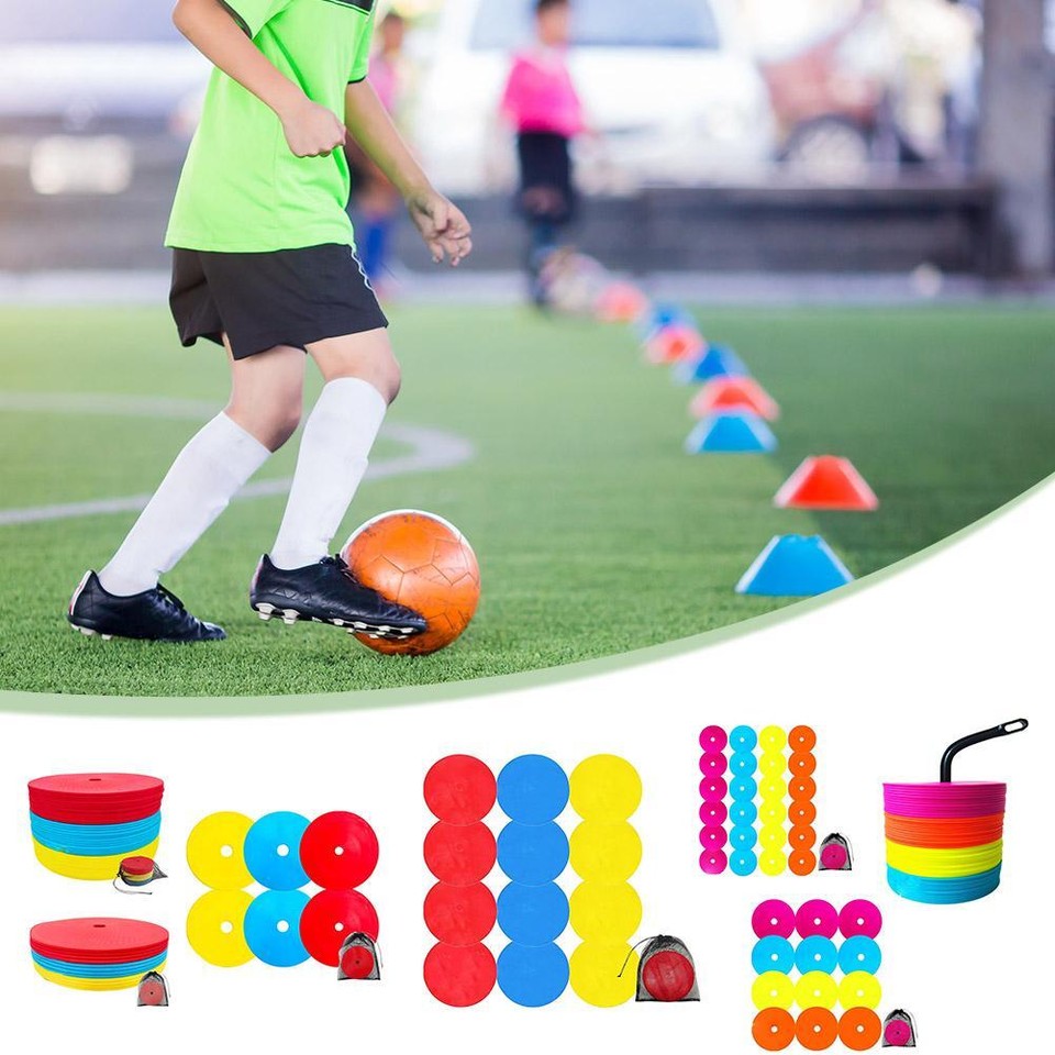 Disc Soccer Cones Football Agility Training Field Marking Cross Track