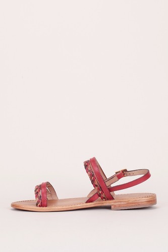 Les Tropéziennes Par M Belarbi Red Beauty Sandals UK 3 EU 36 LN17 93 SALEs - Picture 3 of 5