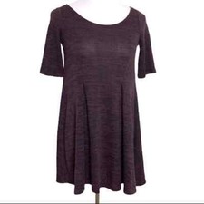 Cooperative Heathered Purple/Black Swing Dress
