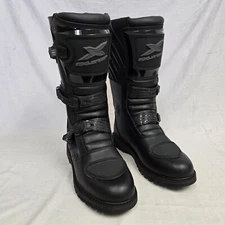 Exustar Adventure Motorcycle Boots Black US 12.5 *CLOSEOUT DISPLAY*