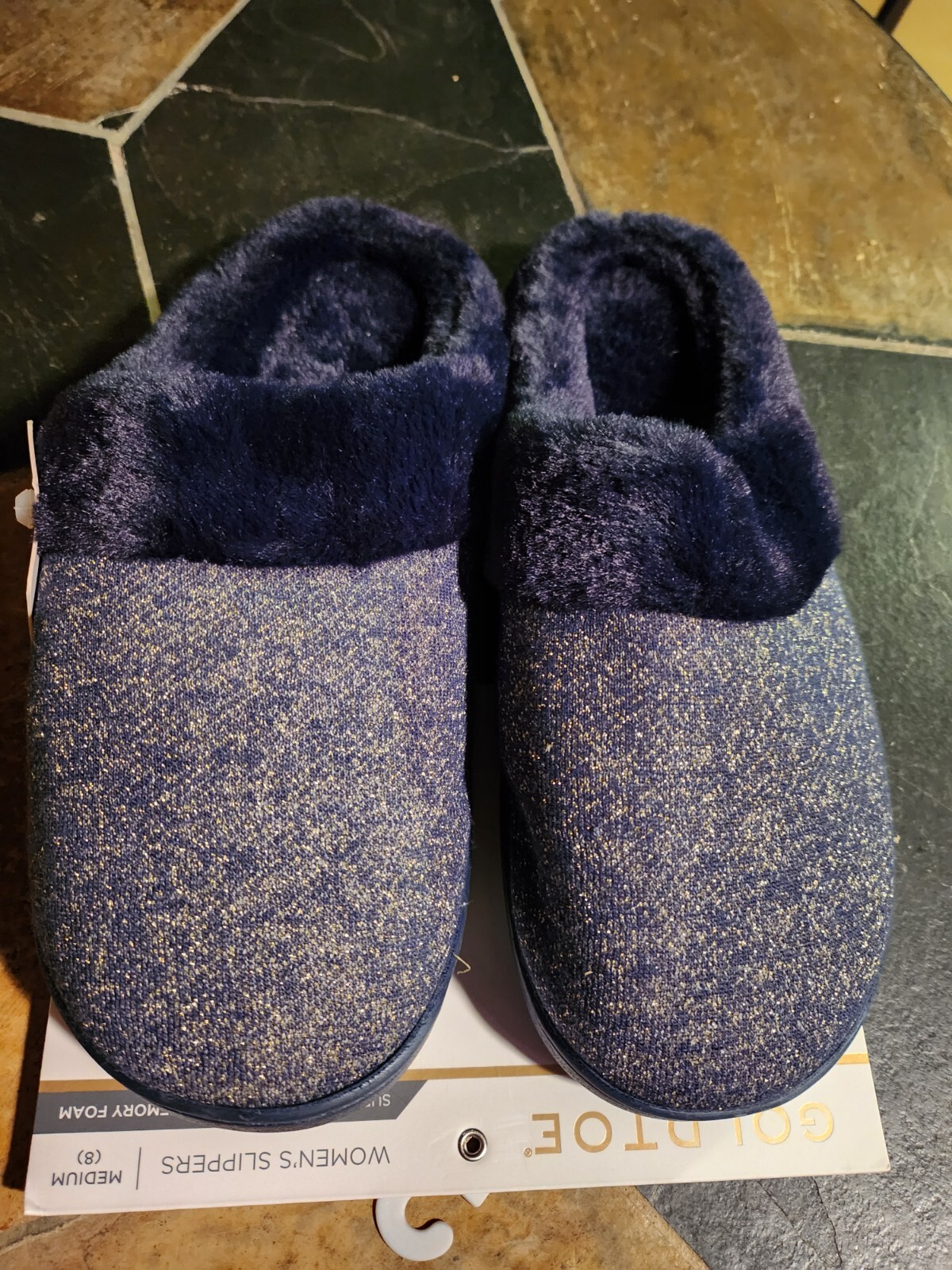 PANTOFOLA D’ORO Pantofole donna Gold Memory Foam. Foderato in pelliccia suola in gomma. M 8