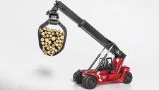 Kalmar, Holzgreifer, Holzverladung, Modellbahn, Modellbau, H0