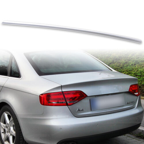 Painted Boot Lip Spoiler For Audi A4 B8 Saloon Typ 8K 08-12 Ice Silver LX7W - Afbeelding 1 van 7