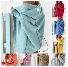 Damen Outwear Cardigan Langarm mit Kapuze Wei...