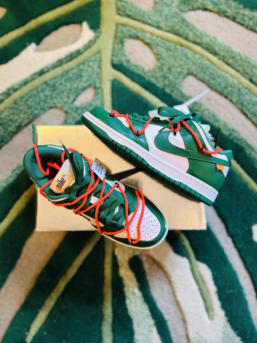 Nike X Off-White Dunk Low Pine Green UK 3.5 US 4 | eBay UK