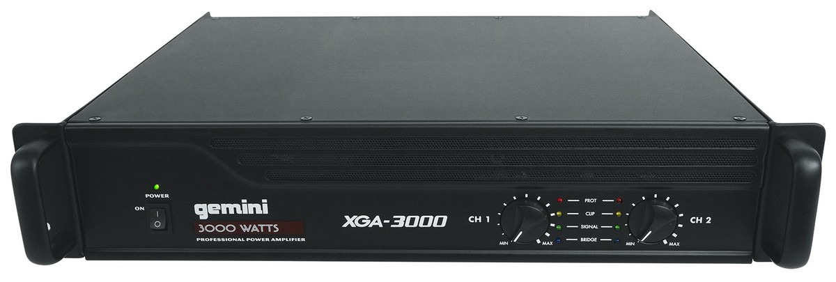 Gemini XGA-3000 3000 Watt Professional DJ/PA Live Sound Power