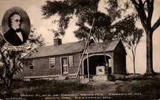 Birth Place of Daniel Webster, Franklin NH, Vintage Postcard F20