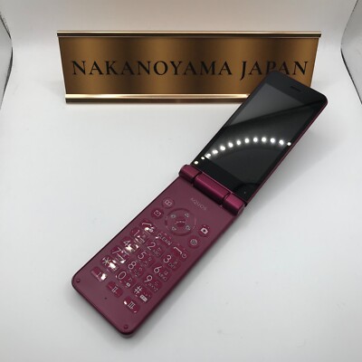 未使用新品 SHARP AQUOS SH-N01 Red SHARP AQUOS KEITAI RED SH-N01 Android Flip Phone SIM