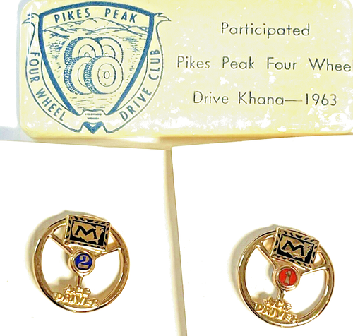 1963 Pikes Peak Race Driver Khana Awards Ace Driver 1 & 2 Auto Racing  - Picture 6 of 7