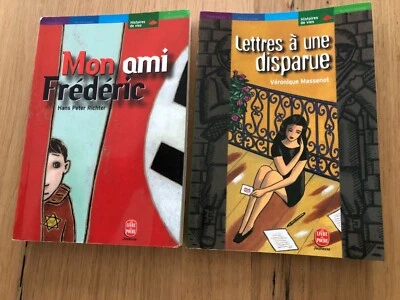 2 LIVRES DE POCHE JEUNESSE - LETTRES A UNE DISPARUE et MON AMI FREDERIC - Photo 1/2