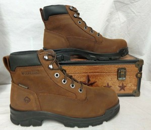 wolverine steel toe lace up boots
