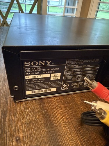 Sony SLV-D380P DVD VCR Combo Player VHS Recorder Tested With Remote - Picture 7 of 9