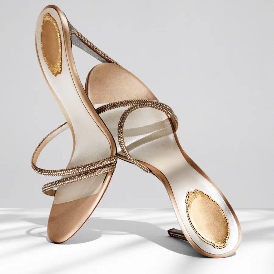 PANTOFOLA D’ORO Ciabatte donna strass francesi estive outdoor nuovi sandali tacco alto