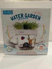 NEW Back To Roots WATER GARDEN FISH TANK Set Tank Organic Herb SEEDS Water Pump 