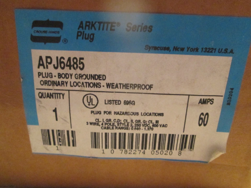 CROUSE-HINDS APJ6485 **NEW** - Image 2 of 4