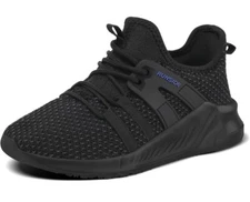 RunSide boys girls tennis shoe lightweight ( Size 2 Big kid )