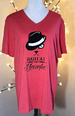 Catladybox TShirt Bad Cat Meowfia Bella Canvas Tee Size Large
