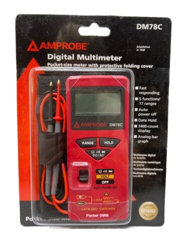 DM78C Pocket Multimeter Pocket Sized Multimeter Amprobe DM78C