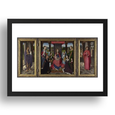 Hans Memling: Das Donne Triptychon, 24x16'' (A2) Rahmen