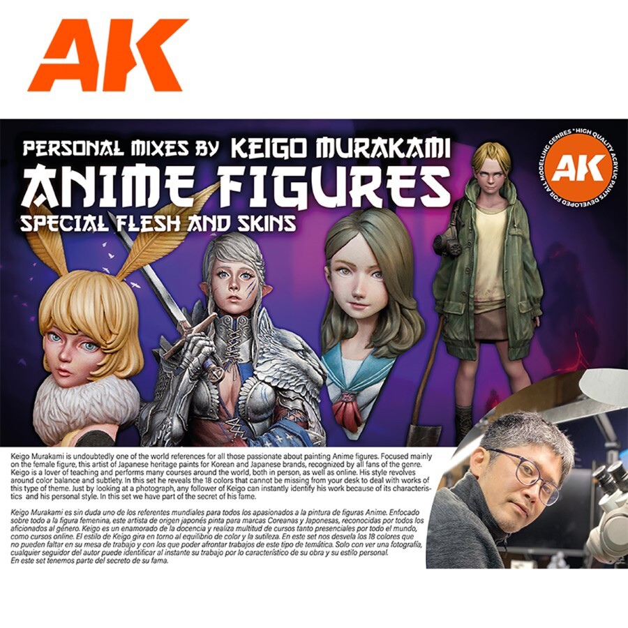 AK Interactive: Anime Figures - Signature Paint Set by Keigo