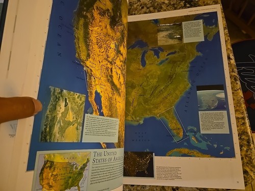 DK World Atlas Millennium Edition Large Book 18 X 11.75 X 1.5 Preowned Hardcover - Picture 6 of 11