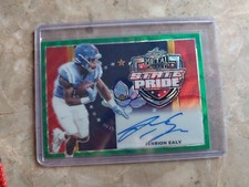 2022 leaf metal draft Jerrion Ealy green wave state pride auto 3/7