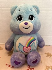 2021 Care Bears CareBears Dream Bright Bear Heart Rainbow w/ Angel Wings Plush