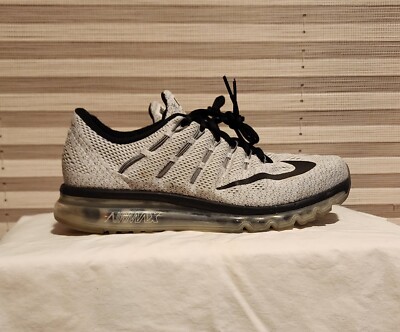 Nike Air Max 2016 Oreo 806771-101 Men's Running Shoes White Gray Black Size  12