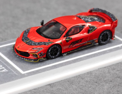 MJ 1:64 Scale Red Mansory F9XX Racing Sports Diecast Metal Car Model