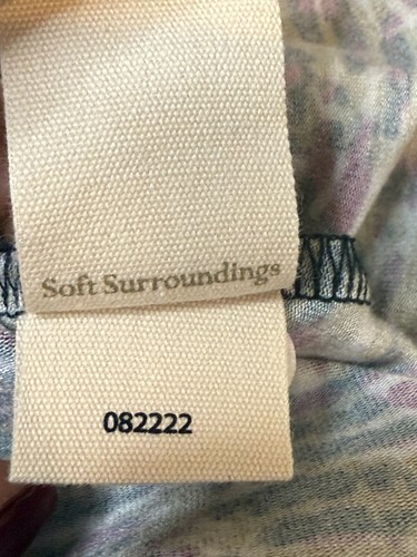 Soft Surroundings Caity Maxikleid Faux Wickel Stretch Abstrakt Paisley SM Petite - Bild 16 von 16