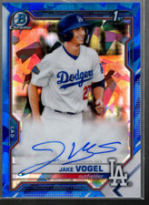 B3466- 2021 Bowman Chrome Sapphire Prospect Autographs #BSPAJV Jake Vogel Auto